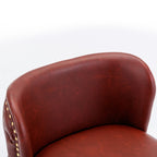 A A Furniture Swivel Barstools Adjustable Height, Modern PU Upholstered Stools